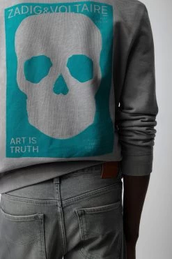 Zadig & Voltaire Stony Sweatshirt Iron 10 Zadig & Voltaire Stony Sweatshirt Iron -Trendy Threads Deals JMSS00232 IRON 5 1