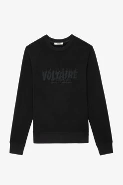 Zadig & Voltaire Simba Sweatshirt Black -Trendy Threads Deals JMSS00245 NOIR 1