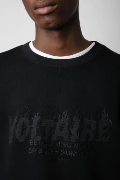 Zadig & Voltaire Simba Sweatshirt Black -Trendy Threads Deals JMSS00245 NOIR 4 1