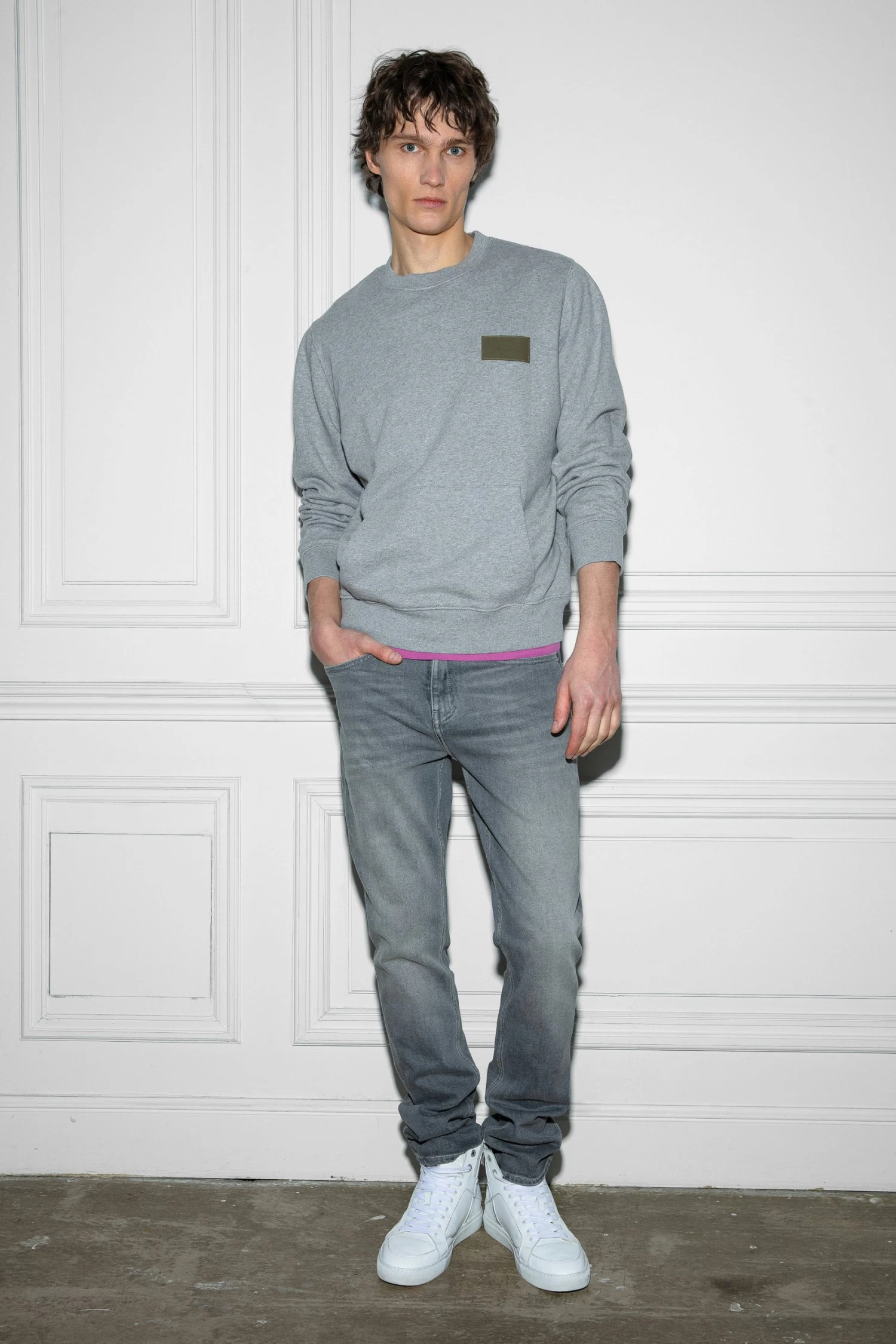 Zadig & Voltaire Aime Sweatshirt Gris Chine 8 Zadig & Voltaire Aime Sweatshirt Gris Chine - Image 6