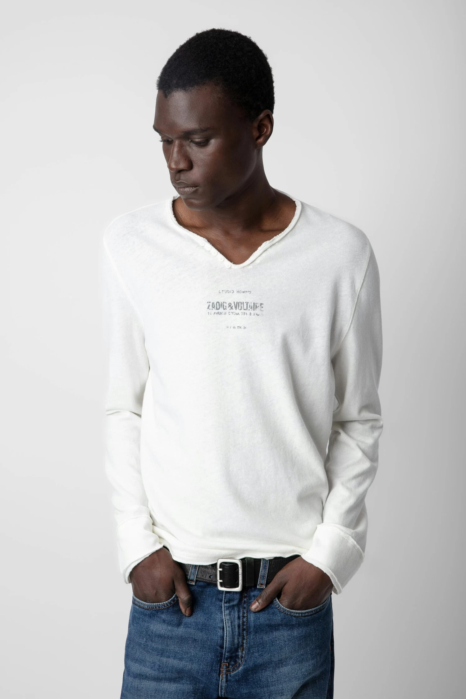 Zadig & Voltaire Monastir Henley T-shirt Judo 3 Zadig & Voltaire Monastir Henley T-shirt Judo