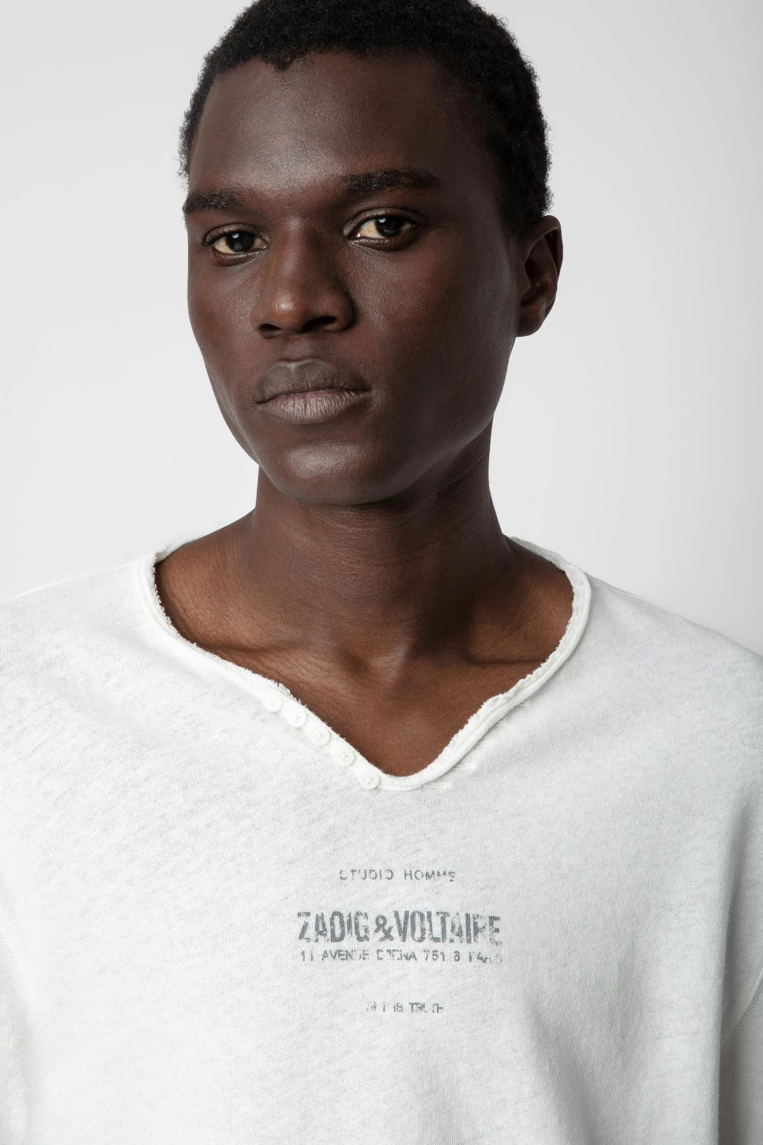 Zadig & Voltaire Monastir Henley T-shirt Judo 5 Zadig & Voltaire Monastir Henley T-shirt Judo - Image 3