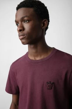 Zadig & Voltaire Tommy Skull XO T-shirt Cherry Red -Trendy Threads Deals JMTS00001 CHERRY RED 4