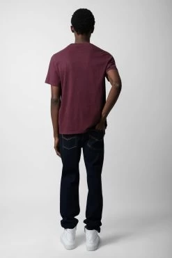 Zadig & Voltaire Tommy Skull XO T-shirt Cherry Red -Trendy Threads Deals JMTS00001 CHERRY RED 5