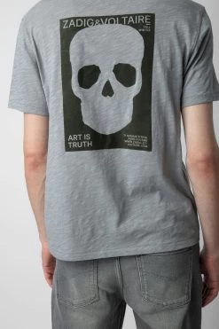 Zadig & Voltaire Stockholm Slub T-shirt Iron -Trendy Threads Deals JMTS00623 IRON 5