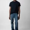 Zadig & Voltaire Jimmy T-Shirt Encre 1 Zadig & Voltaire Jimmy T-Shirt Encre -Trendy Threads Deals JMTS00628 ENCRE 2 1