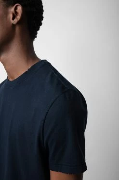 Zadig & Voltaire Jimmy T-Shirt Encre -Trendy Threads Deals JMTS00628 ENCRE 5 1