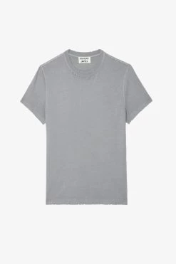 Zadig & Voltaire Jimmy T-Shirt Iron -Trendy Threads Deals JMTS00628 IRON