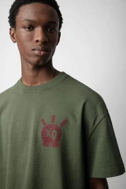 Zadig & Voltaire Teddy Skull T-shirt Used Kaki -Trendy Threads Deals JMTS00630 USED KAKI 4