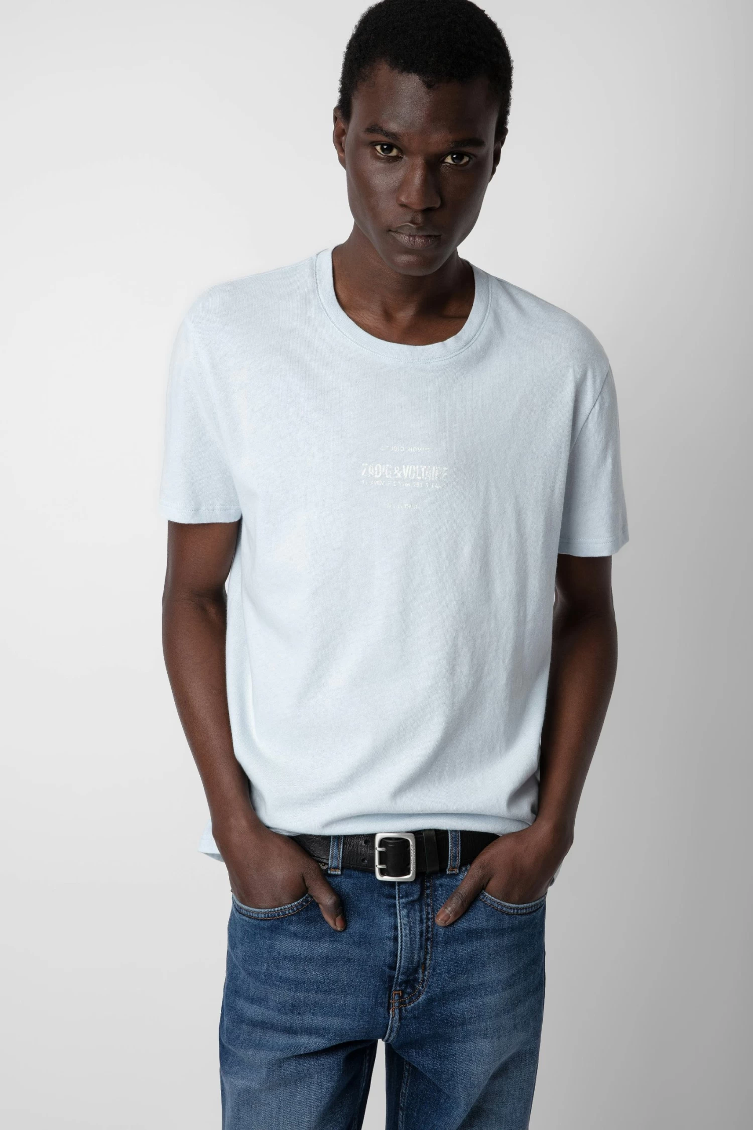 Zadig & Voltaire Jetty T-shirt Ciel 4 Zadig & Voltaire Jetty T-shirt Ciel - Image 2