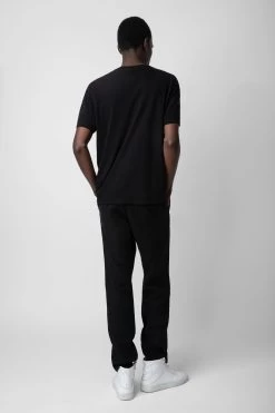 Zadig & Voltaire Jetty T-shirt Black -Trendy Threads Deals JMTS00634 NOIR 5