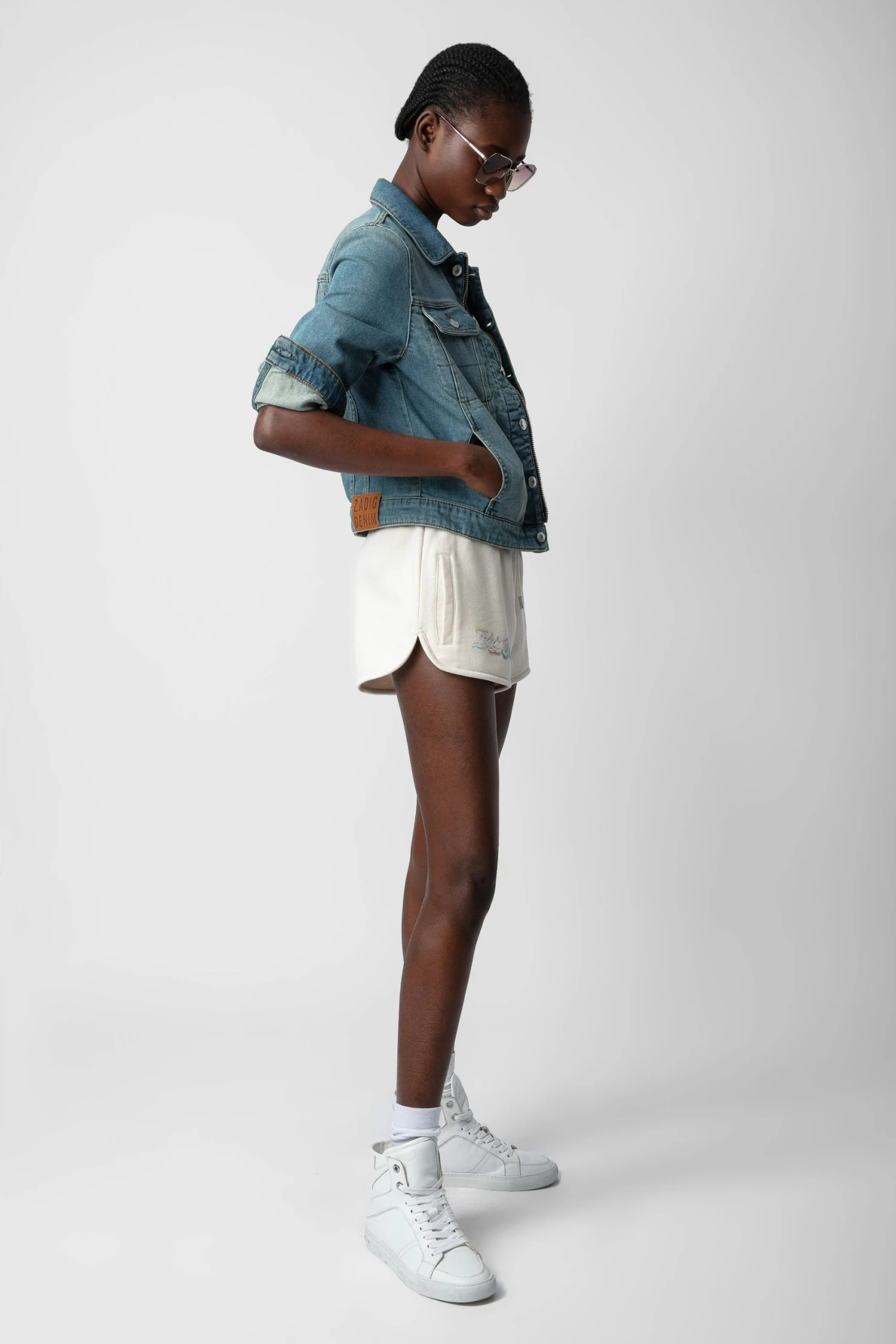 Zadig & Voltaire Smiley Shorts Petale 7 Zadig & Voltaire Smiley Shorts Petale - Image 5