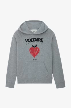 Zadig & Voltaire Avata Concert Crush Hoodie Gris Moyen -Trendy Threads Deals JWSS00566 GRIS MOYEN