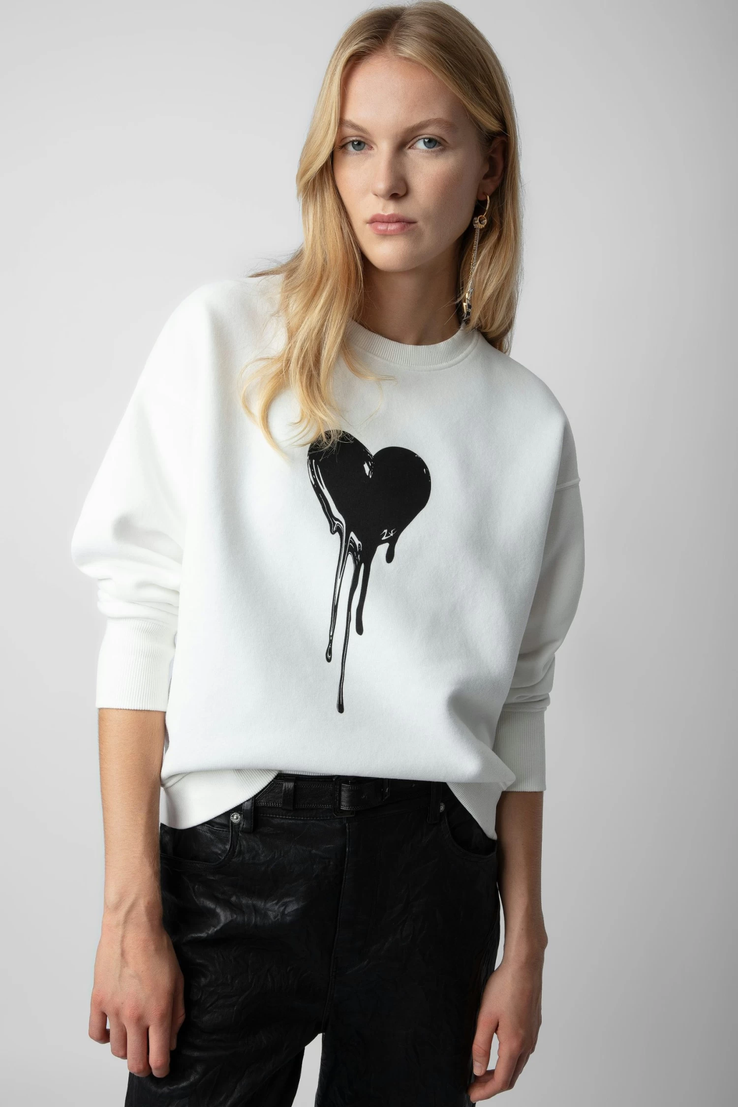 Zadig & Voltaire Oscar Heart Sweatshirt Judo 4 Zadig & Voltaire Oscar Heart Sweatshirt Judo - Image 2