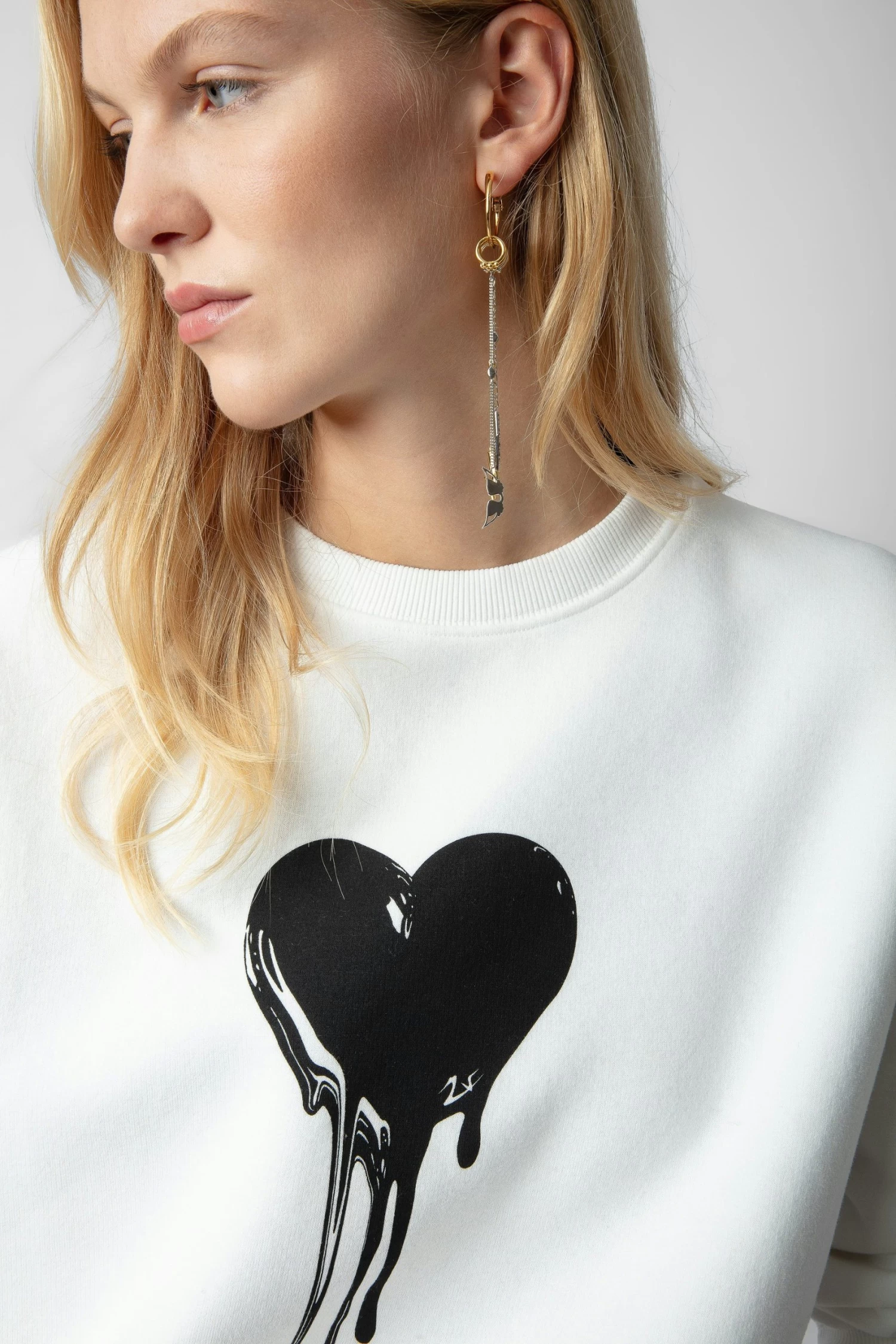 Zadig & Voltaire Oscar Heart Sweatshirt Judo 6 Zadig & Voltaire Oscar Heart Sweatshirt Judo - Image 4
