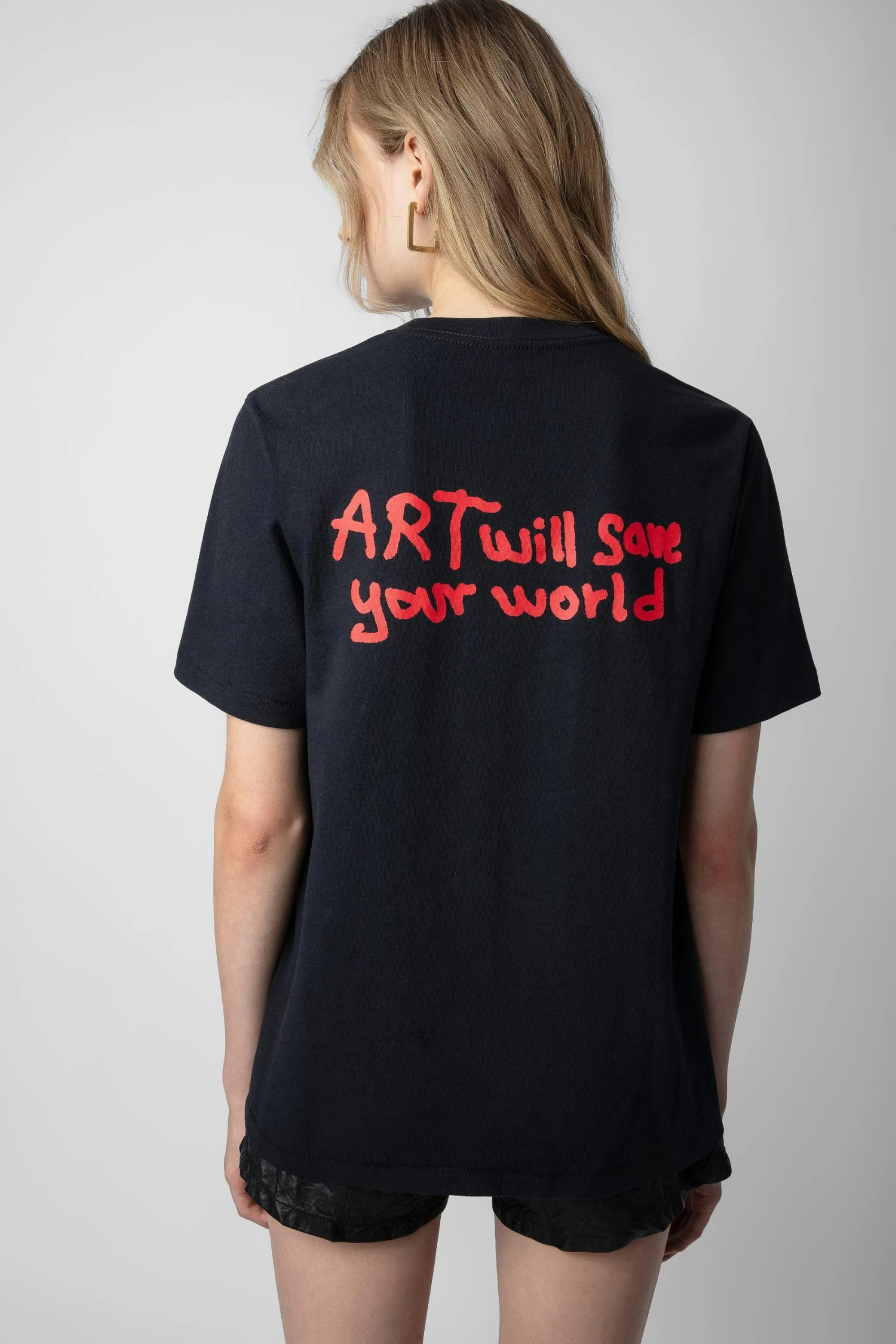 Zadig & Voltaire Edwin Devil Diamanté T-shirt Black 6 Zadig & Voltaire Edwin Devil Diamanté T-shirt Black - Image 4