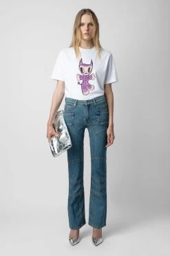 Zadig & Voltaire Edwin Devil T-shirt White