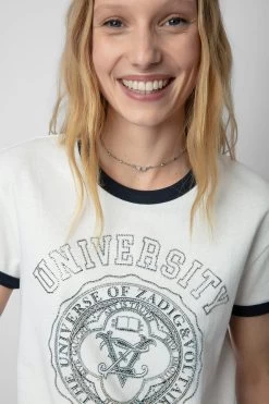 Zadig & Voltaire Walk University Diamanté T-shirt Judo -Trendy Threads Deals JWTS01610 JUDO 4