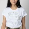 Zadig & Voltaire Woop Insignia T-shirt White 2 Zadig & Voltaire Woop Insignia T-shirt White -Trendy Threads Deals JWTS01625 BLANC 2