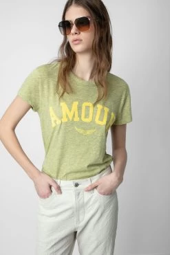 Zadig & Voltaire Walk Amour T-shirt Cedra -Trendy Threads Deals JWTS01631 CEDRA 4