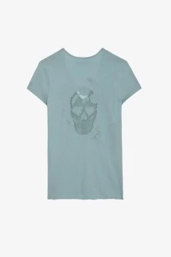 Zadig & Voltaire Story Fishnet T-shirt Glacier -Trendy Threads Deals JWTS01643 GLACIER 1