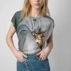 Zadig & Voltaire Cecilia T-shirt Carbone -Trendy Threads Deals JWTT00242 CARBONE 2