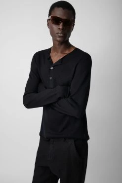 Zadig & Voltaire Veiss Sweater Black -Trendy Threads Deals KMSW00636 NOIR 4