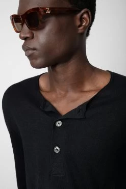 Zadig & Voltaire Veiss Sweater Black -Trendy Threads Deals KMSW00636 NOIR 5