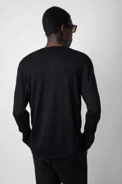 Zadig & Voltaire Veiss Sweater Black -Trendy Threads Deals KMSW00636 NOIR 6