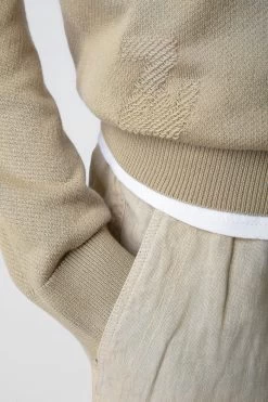 Zadig & Voltaire Thomaso Sweater Light Beige -Trendy Threads Deals KMSW00651 LIGHT BEIGE 5 1