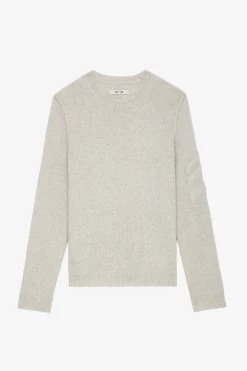 Zadig & Voltaire Kennedy Cashmere Sweater Sugar -Trendy Threads Deals KMSW00664 SUGAR