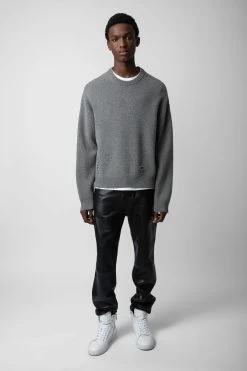 Zadig & Voltaire Marko Sweater Gris Moyen