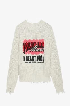Zadig & Voltaire Tim Sweater Naturel 15 Zadig & Voltaire Tim Sweater Naturel -Trendy Threads Deals KMSW00692 NATUREL