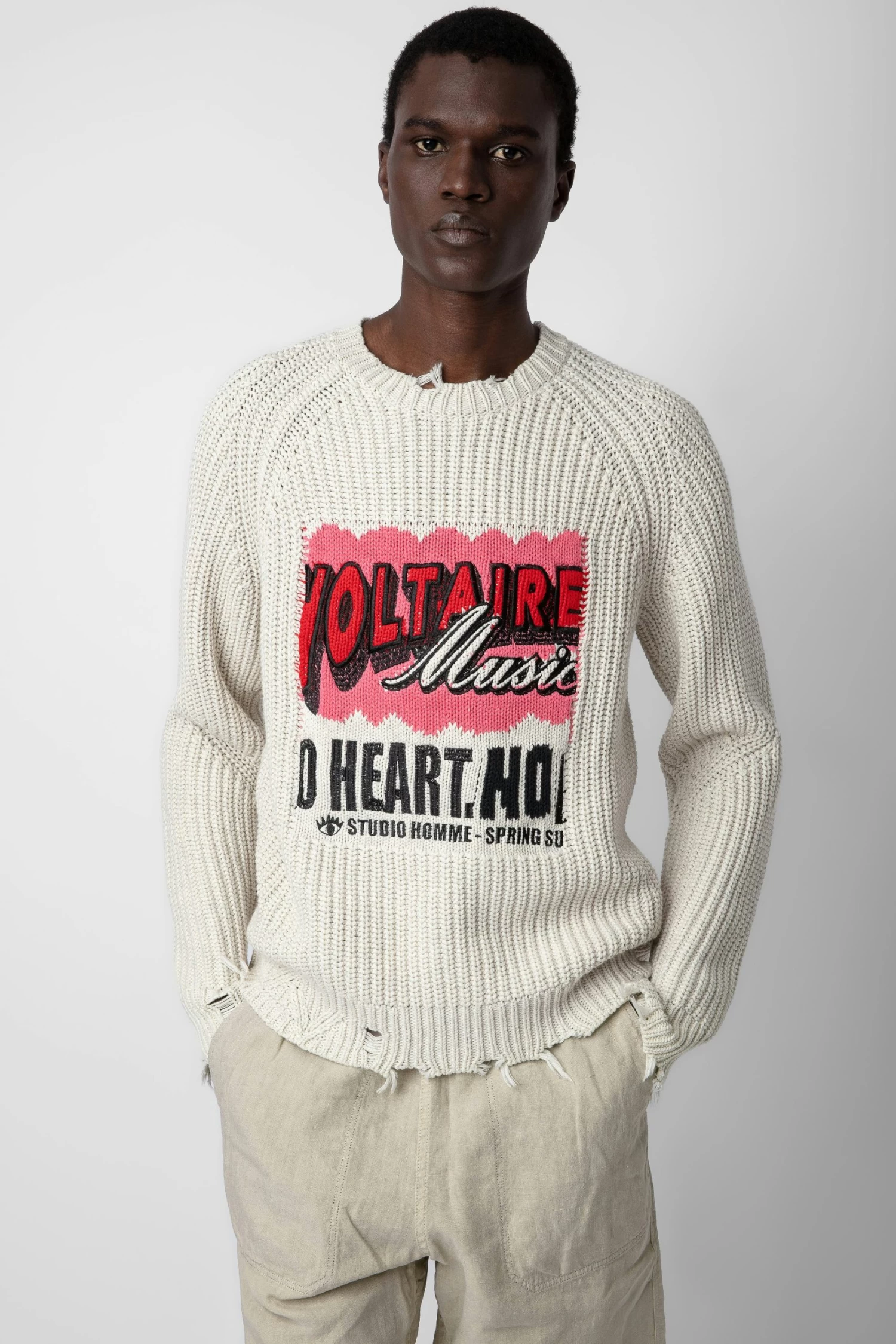 Zadig & Voltaire Tim Sweater Naturel 4 Zadig & Voltaire Tim Sweater Naturel - Image 2