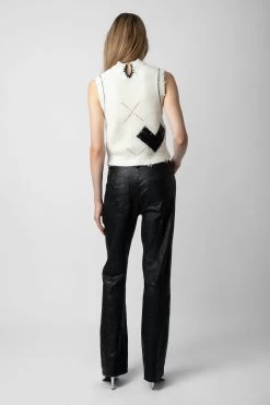 Zadig & Voltaire Karry Cardigan Ecru -Trendy Threads Deals KWCA00561 ECRU 4