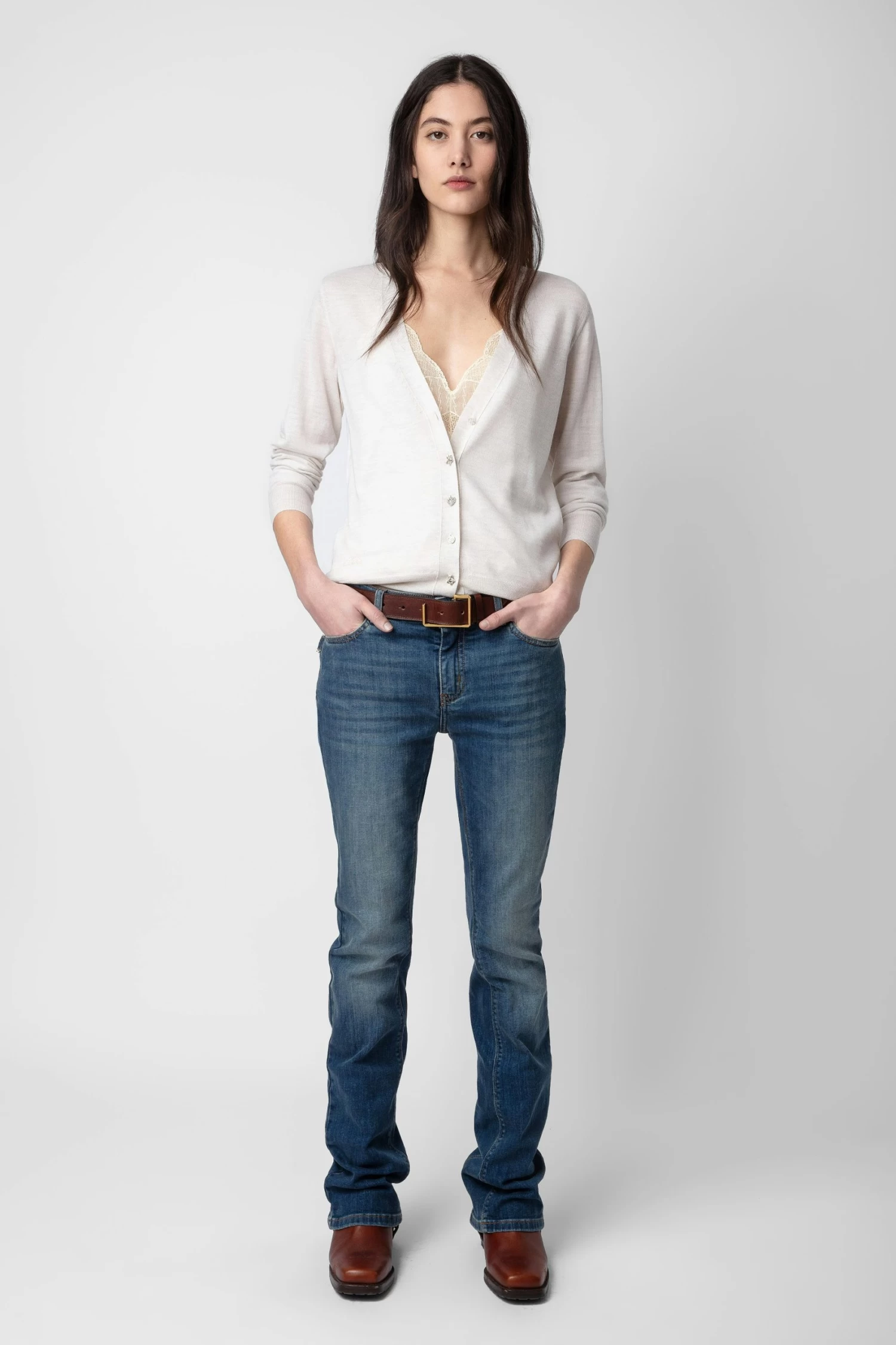 Zadig & Voltaire Jemmy Jewel Cardigan Neige 3 Zadig & Voltaire Jemmy Jewel Cardigan Neige