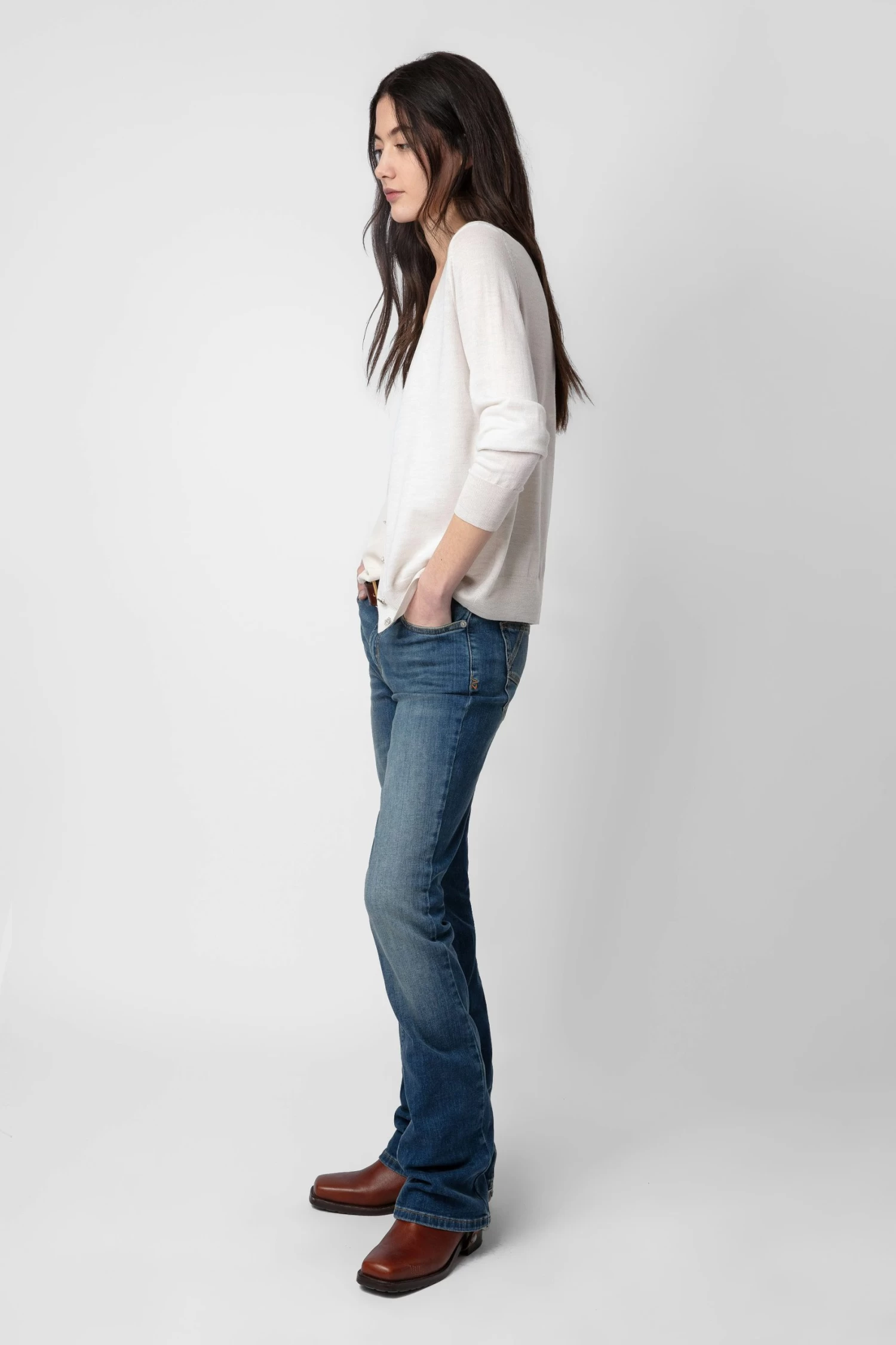 Zadig & Voltaire Jemmy Jewel Cardigan Neige 7 Zadig & Voltaire Jemmy Jewel Cardigan Neige - Image 5