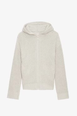 Zadig & Voltaire Anya Rainbow Cardigan Ecru -Trendy Threads Deals KWCA00572 ECRU