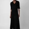 Zadig & Voltaire Memphis Dress Black -Trendy Threads Deals KWDR00169 NOIR 2