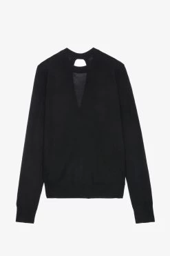 Zadig & Voltaire Emma Sweater Black 11 Zadig & Voltaire Emma Sweater Black -Trendy Threads Deals KWSW01480 NOIR