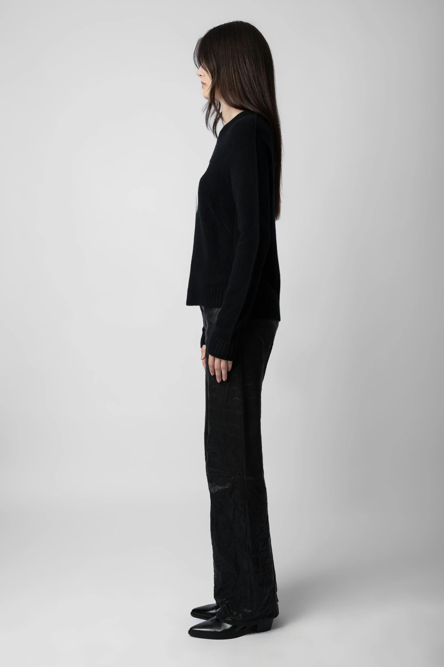 Zadig & Voltaire Lili Cashmere Sweater Black 5 Zadig & Voltaire Lili Cashmere Sweater Black - Image 3