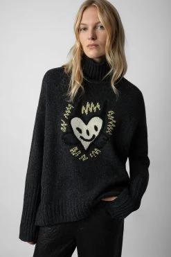 Zadig & Voltaire Alma We Heart Sweater Anthracite