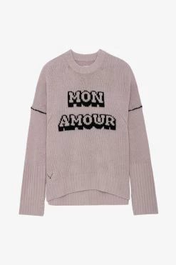 Zadig & Voltaire Malta Mon Amour Sweater Primrose -Trendy Threads Deals KWSW01609 PRIMEROSE 1