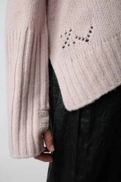Zadig & Voltaire Malta Mon Amour Sweater Primrose -Trendy Threads Deals KWSW01609 PRIMEROSE 5