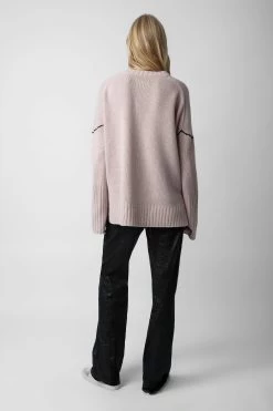 Zadig & Voltaire Malta Mon Amour Sweater Primrose -Trendy Threads Deals KWSW01609 PRIMEROSE 6 1