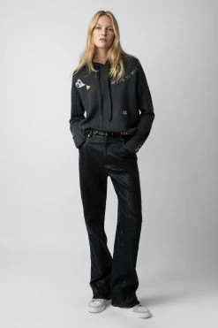 Zadig & Voltaire Marky Cashmere Sweater Kaki Slate