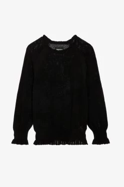 Zadig & Voltaire Moira Sweater Black -Trendy Threads Deals KWSW01636 NOIR