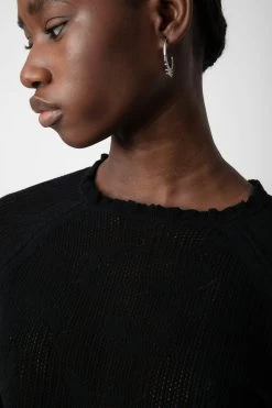 Zadig & Voltaire Moira Sweater Black -Trendy Threads Deals KWSW01636 NOIR 4