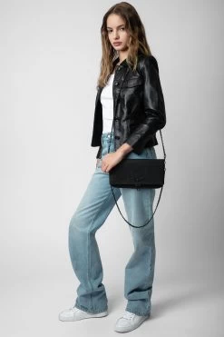 Zadig & Voltaire Rock Soft Savage Clutch Black 13 Zadig & Voltaire Rock Soft Savage Clutch Black -Trendy Threads Deals LWBA02223 NOIR 9