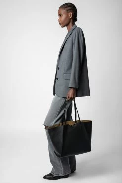 Zadig & Voltaire Le Borderline Bag Noir Record 9 Zadig & Voltaire Le Borderline Bag Noir Record -Trendy Threads Deals LWBA02264 NOIR RECORD 9